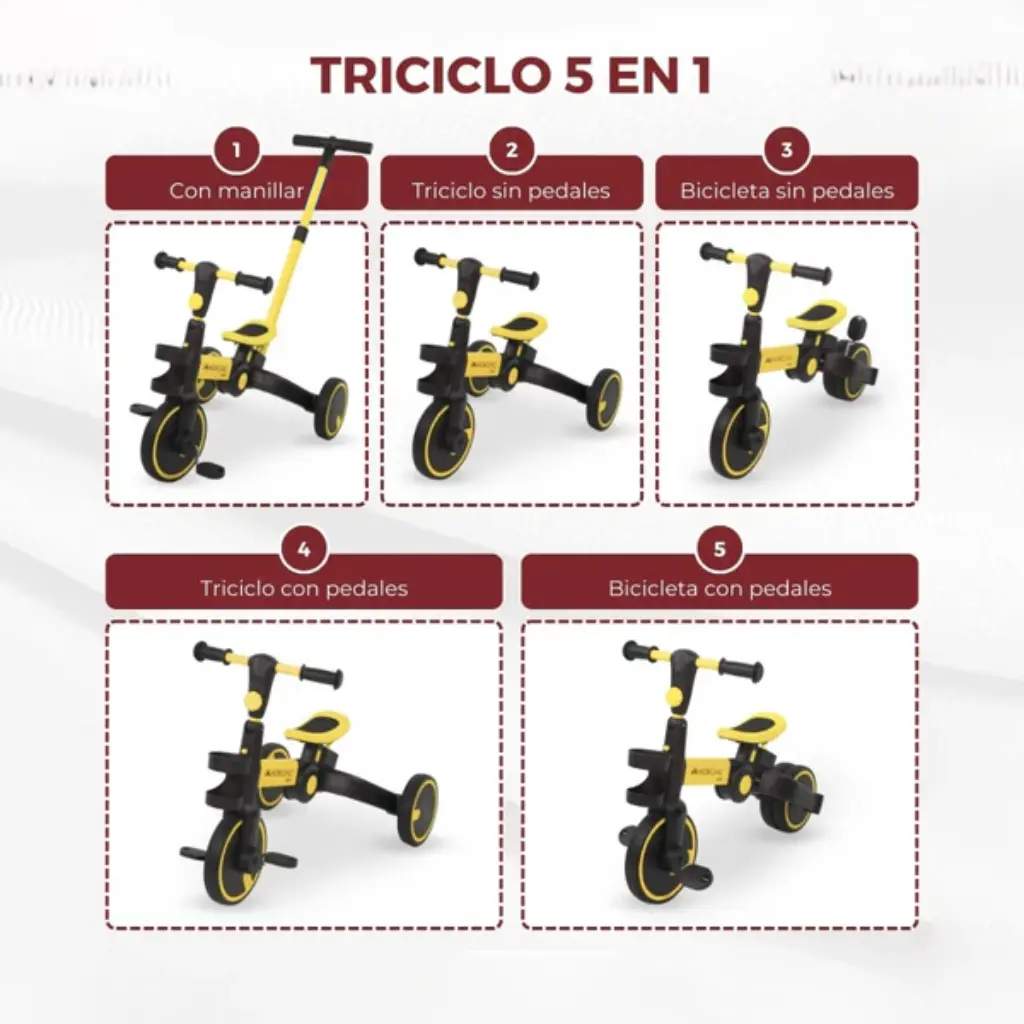 Triciclo 5 en 1